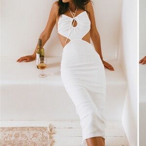 Fernanda Midi Dress - White